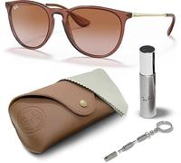 Ray-Ban RB4171 ERIKA Klassische Sonnenbrille in Phantos-Form mit Brillen-Set, hohe Steg-Passform, Retro-Sonnenbrille