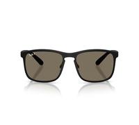 Ray-Ban Rb4264 Chromance Herrenbrille, 1 Stück, Mattschwarz / Grau Chromance, 58 mm