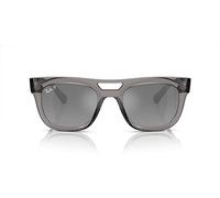 Ray-Ban Rb4426 Phil Square Sonnenbrille, Transparent/Grau verspiegelter Farbverlauf, Silber, polarisiert, 54 mm