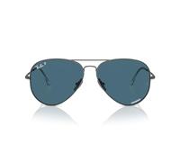 Ray-Ban Rb8089 Aviator Titanium Sonnenbrille, Plomizo/Blau polarisiert, 58 mm