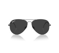 Ray-Ban Rb8089 Aviator Titanium Sonnenbrille, Plomizo/Schwarz polarisiert, 62 mm