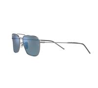 Ray-Ban RBR0102S Caravan Reverse Sonnenbrille, Gunmetal / Dunkelgrau verspiegelt Türkis, 61 mm