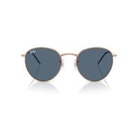 Ray-Ban Rbr0103s Sonnenbrille, rund, umgekehrt, Roségold / Dunkelblau, 55 mm