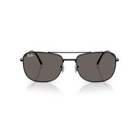 Ray-Ban Rechteckige Sonnenbrille Rb3755, Schwarz/Dunkelgrau, 62 mm