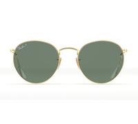 Ray-Ban ROUND METAL 0RB3447 001/58 polarisiert Metall Panto Goldfarben/Goldfarben Sonnenbrille, Sunglasses