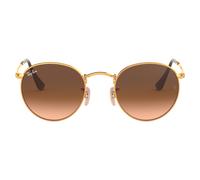 Ray-Ban ROUND METAL 0RB3447 9001A5 Metall Panto Goldfarben/Goldfarben Sonnenbrille, Sunglasses
