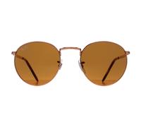 Ray-Ban Rund Unisex Rose Gold Braun RB3637 Neu Rund Einheitsgröße