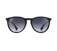 Ray-Ban Runde Damen Sonnenbrille gummiert Schwarz Grau Gradient Einheitsgröße