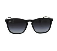 Ray-Ban Runde Herren Gummi Schwarz Gradient Grau Sonnenbrille Einheitsgröße