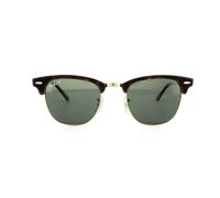 Ray-Ban Sonnenbrille - CLUBMASTER - RB3016 - 990/58 - 49mm - Braun, Havana, Browline, polarisiert, polarized
