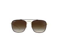 Ray-Ban Sonnenbrille 3588 905513 Gold Top On Braun Braun Gradient Dunkelbraun Einheitsgröße