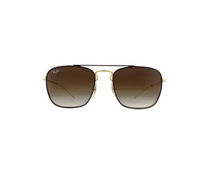 Ray-Ban Sonnenbrille 3588 905513 Gold Top On Braun Braun Gradient Dunkelbraun Einheitsgröße