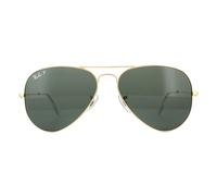 Ray Ban Unisex Sonnenbrille Aviator, Gr. Large (Herstellergröße: 58), Gold (gold 001/58)