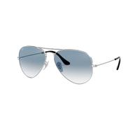 Ray Ban Sonnenbrille Aviator, 58 mm, Gestell: Silber, Gläser: Blauer Grad