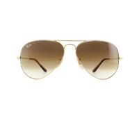 Ray-Ban Sonnenbrille Aviator Metall II RB3689 914751 Gold Braun Verlauf Einheitsgröße