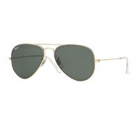 Ray-Ban AVIATOR 0RB3025 W3234 Metall Pilot Goldfarben/Goldfarben Sonnenbrille, Sunglasses Goldfarben/Goldfarben Klein
