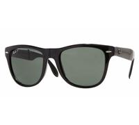 Ray-Ban Sonnenbrille Faltbare Wayfarer 4105 Schwarz Grün Polarisiert 601/58 54mm Einheitsgröße