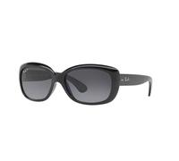 Ray-Ban RB4101 601/T3 polarisiert Kunststoff Panto Schwarz/Schwarz Sonnenbrille, Sunglasses Schwarz/Schwarz Groß