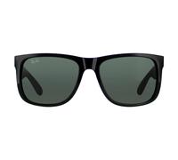 Ray-Ban Sonnenbrille Justin 4165 601/71 Glänzend Schwarz Grün Einheitsgröße