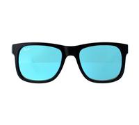 Ray-Ban Sonnenbrille Justin 4165 622/55 Schwarz-Blau-Spiegel Einheitsgröße
