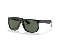 Ray-Ban Sonnenbrille Justin 601/71 (Glasfarbe: dunkelgrün) schwarz - 1 Brille, Größe 55 (S)