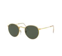 Ray-Ban Herren Round Metal Sonnenbrille, Gold, 50