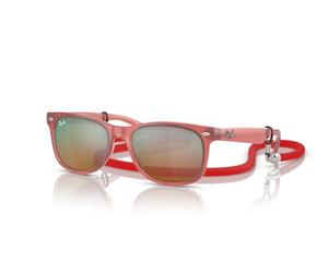Ray-Ban Sonnenbrille RJ9052S JUNIOR NEW WAYFARER 7145A8 Kinder Farbe Rot Glas Orange Größe 47 mm