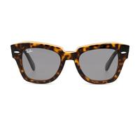 Ray-Ban STATE STREET 0RB2186 1292B1 Kunststoff Panto Havana/Havana Sonnenbrille, Sunglasses
