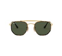 Ray-Ban The Marshal Ii 0RB3648M 001 Metall Hexagonal Goldfarben/Havana Sonnenbrille, Sunglasses