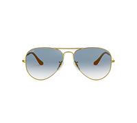 Ray Ban Unisex 0Rb3025 Aviator Large Metal Aviator Sonnenbrille, Blau (Gestell: Gold, Gläser: Kristall Hellblau Verlauf)