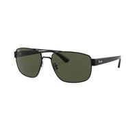 Ray-Ban 0RB3663 002/31 Metall Irregular Schwarz/Schwarz Sonnenbrille, Sunglasses Schwarz/Schwarz Extra Groß
