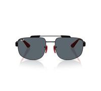 RAY-BAN Unisex 0RB3789MF139R558 UV-geschützte quadratische Sonnenbrille mit blauen Gläsern