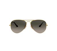 Ray-Ban Unisex Aviator Sonnenbrille, Gold (Gestell: Gold, Gläser: Grau Verlauf 181/71), Large (Herstellergröße: 58)