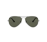 Ray-Ban Unisex Aviator Sonnenbrille, Grey, 62 mm