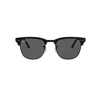 Ray-Ban CLUBMASTER 0RB3016 1305B1 Kunststoff Panto Schwarz/Schwarz Sonnenbrille, Sunglasses Schwarz/Schwarz Klein