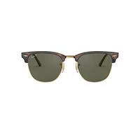 Ray-Ban Sonnenbrille - CLUBMASTER - RB3016 - 990/58 - 49mm - Braun, Havana, Browline, polarisiert, polarized