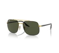 Ray-Ban Unisex-Erwachsene Brille, Black Gold/Green, 56