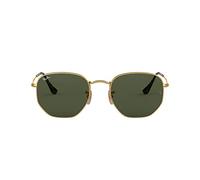 Ray-Ban Unisex-Erwachsene Hexagonal Flat Lenses Sonnenbrille, Gold (Oro), 51