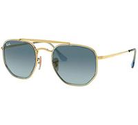 Ray-Ban Unisex-Erwachsene RB3648M Sonnenbrille, Blau (Gold), 52.0