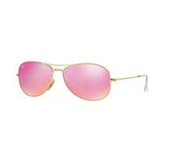 Ray-Ban Unisex - Erwachsene Sonnenbrille RB3362 Cockpit Aviator, Gr. 59 mm, Mehrfarbig (Gold/Pink 112/4T)