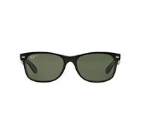 Ray-Ban Unisex New Wayfarer Sonnenbrille, Black and Transparent, Large (Herstellergröße: 55)