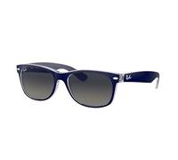 Ray-Ban Unisex New Wayfarer Sonnenbrille, Top Matte Blue On Transparent, 52 mm EU