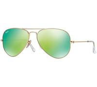 Ray-Ban Unisex Original Avi, Gld Mat, Grn Mir Sonnenbrille, Goldmatt, 62 mm