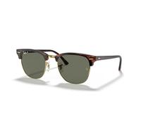 Ray-Ban Unisex RayBan Clubmaster CLUBMASTER-0RB3016F990-58, Braun (Tortoise Frame with Gold Rim and Polarized G-15 Lenses), 55.0