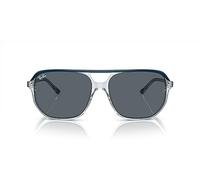 Ray-Ban Unisex Rb2205 Bill One Sonnenbrille, Blau auf transparentem Blau/Blau
