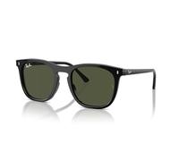 Ray-Ban 0RB2210 901/31 Kunststoff Panto Schwarz/Schwarz Sonnenbrille, Sunglasses Schwarz/Schwarz Mittel