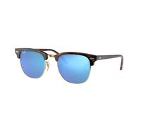 Ray-Ban Clubmaster 0RB3016 114517 Kunststoff Eckig Goldfarben/Goldfarben Sonnenbrille, Sunglasses Goldfarben/Goldfarben Klein