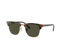 Ray - Ban Unisex RB3016F CLUBMASTER LOW BRIDGE FIT W0366 Sonnenbrillen Acetat Schildkröte G15 Quadratisch Normal