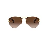 Ray-Ban Unisex RB3449 Sonnenbrille, Gold (Gestell: Gold, Gläser: Braun Verlauf 001/13), Large (Herstellergröße: 59)