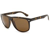 Ray-Ban Unisex RB4147 Sonnenbrille, Braun (Gestell: Havana, Gläser: Polarized Braun Klassisch 710/57), X-Large (Herstellergröße: 60)